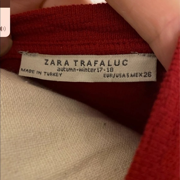Zara red dress with faux pearl detailing - Picture 6 of 8